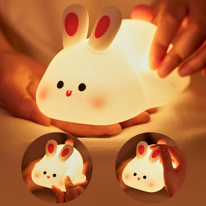 Adorable Big Face Bunny LED Night Light