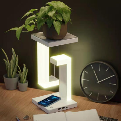 Floating Wireless Charging Table Lamp