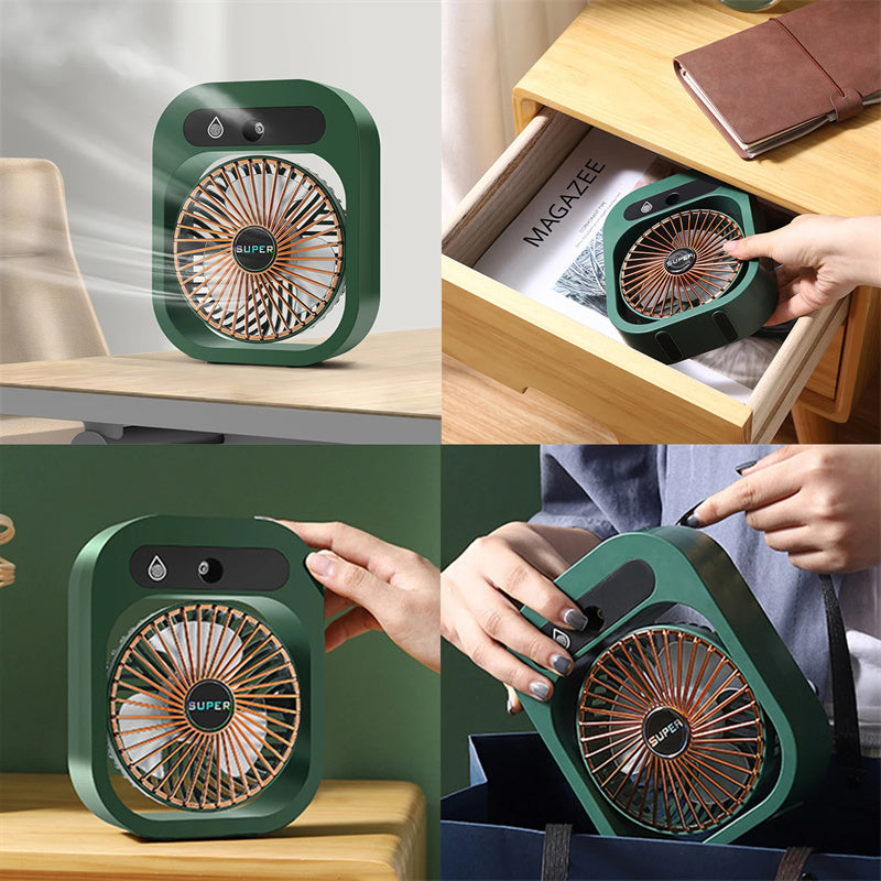 Portable Air Cooling Misting Fan