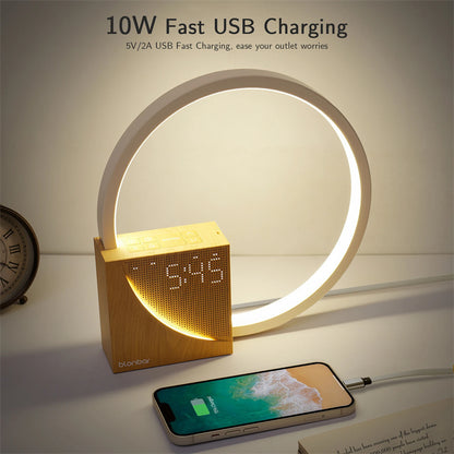 Touch Bedside Lamp with Alarm