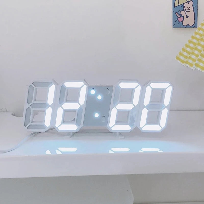 3D LED Luminous Digital Clock