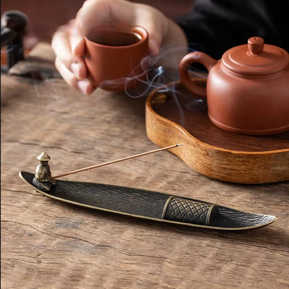 Fisherman Heat-Resistant Incense Stick Holder and Burner