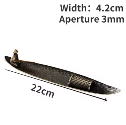 Fisherman Heat-Resistant Incense Stick Holder and Burner