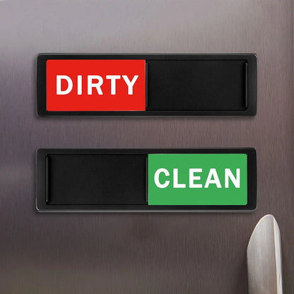 Easy to Slide Clean/Dirty Indicator Magnet